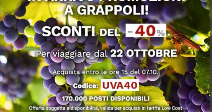 Offerta Italo: Codice sconto fino al 40%